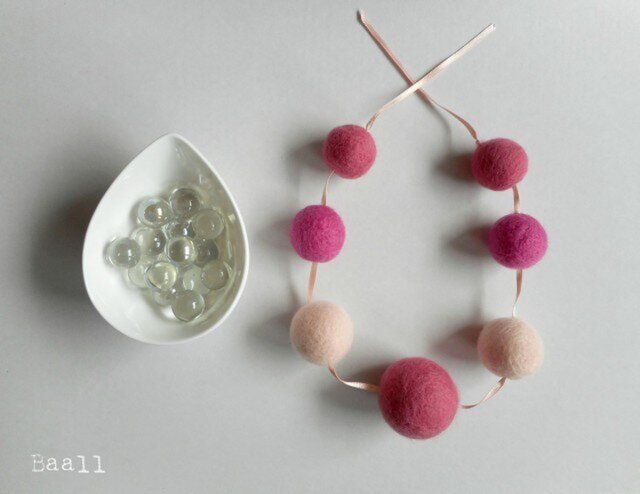 Felt ball garland【Ava】の画像1枚目