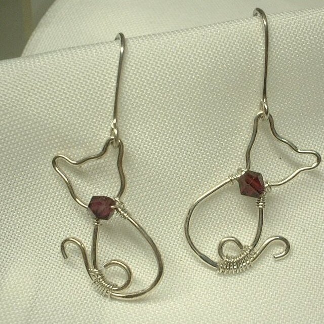 ガーネット　ハンドメイド　ネックレス　ピアス ピアス ガーネット クリスタル 天然石 両耳用 ハンドメイド