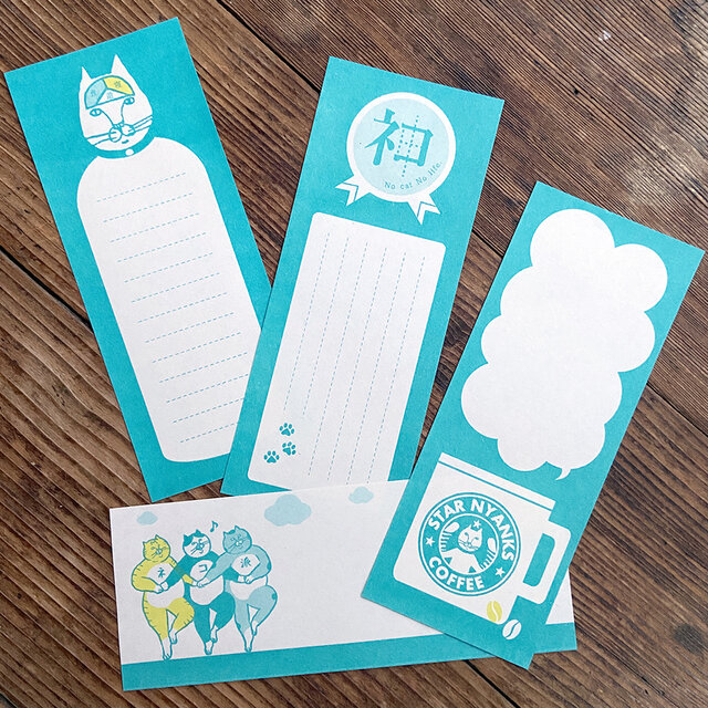 No cat No life 一筆箋12枚入り ラムネ
