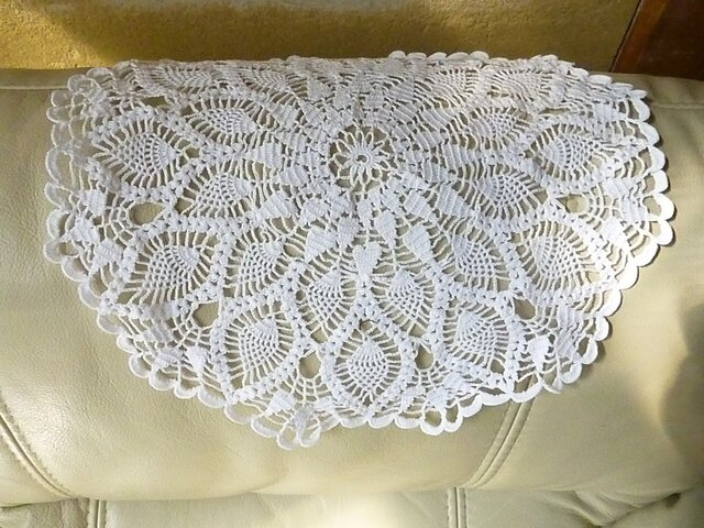 ☆.*レース編みドイリーhandmade.*☆ 14.5cmの小ぶりなドイリーです！ 11段なのでサクッと編めますよ