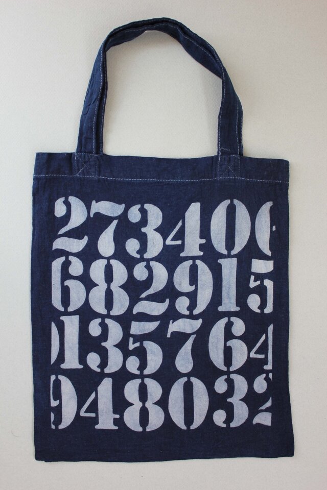 数字のトートバッグの画像1枚目