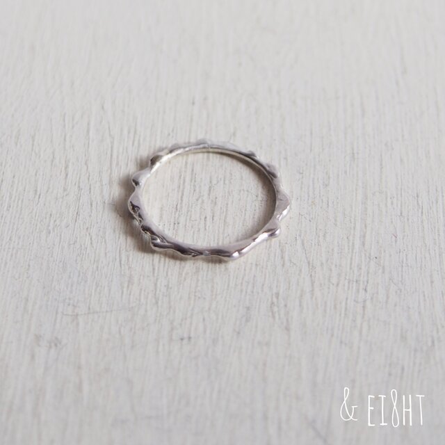 【再販】- Silver - Melting Ringの画像1枚目