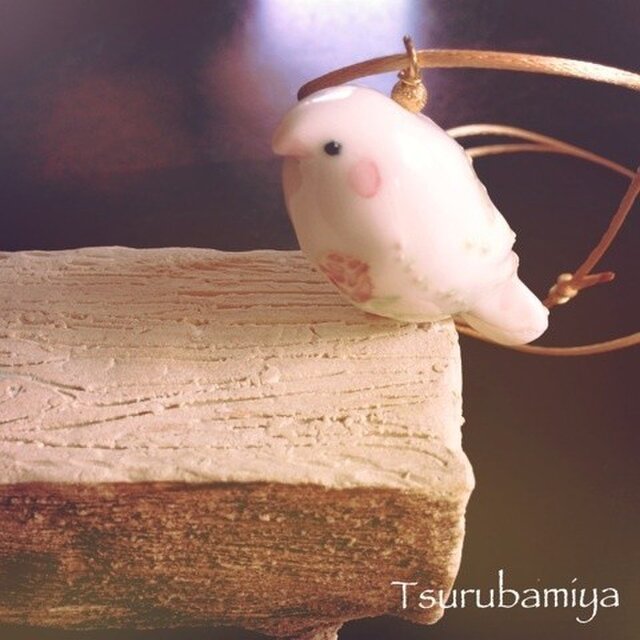 ことりネックレス roseちゃんの画像1枚目