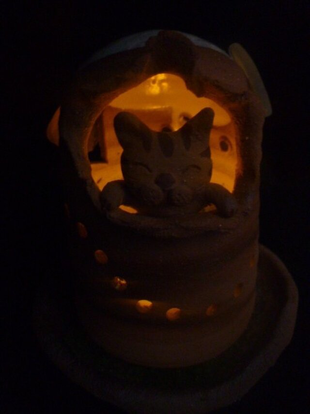 猫ランプシェードの画像1枚目