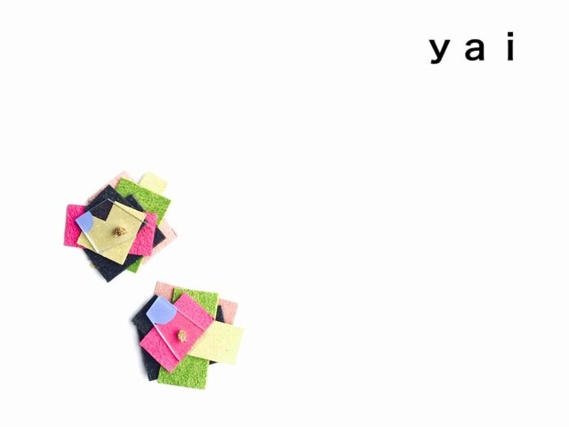♦︎yai♦︎パズルピアスの画像1枚目