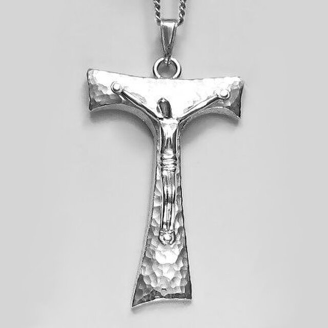 受難像（イエス・キリストの十字架像） タウ十字架の受難像 pc51 | iichi ハンドメイド・クラフト作品・手仕事品の通販