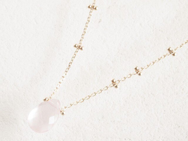 K10 Dew Drop Necklace PKの画像1枚目