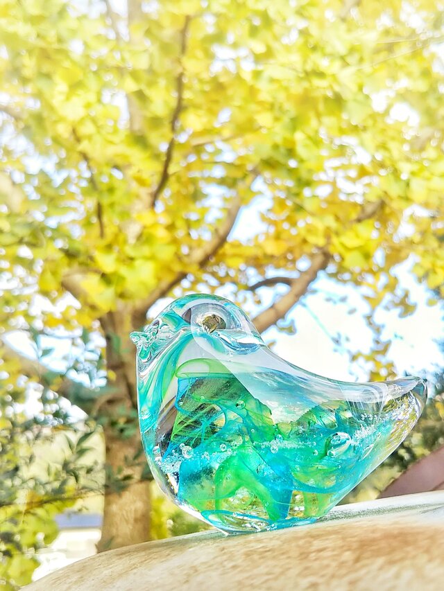 モス×アクアの小鳥 M☆ご注文前にメッセージをお願いいたします の画像1枚目