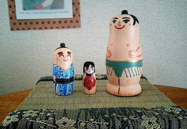 力士&金太郎さんのマトリョーシカの画像1枚目