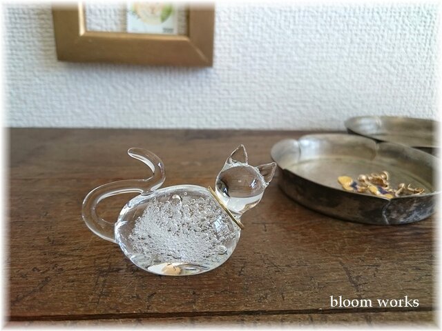 Glass Cat * リングスタンド【B】の画像1枚目