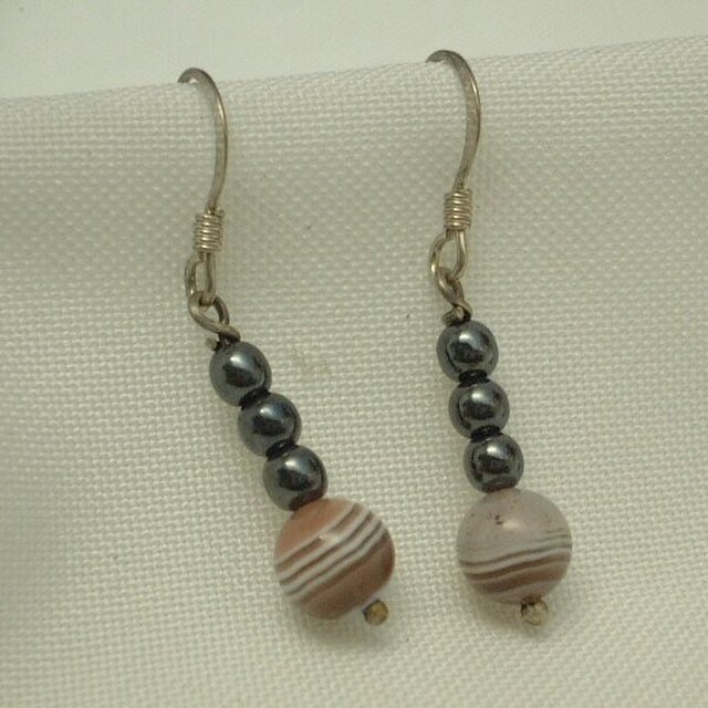 シルバー天然石ピアス　ｄｐｉj004