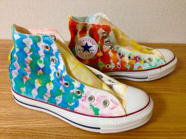 〖sale〗手染めスニーカー【ボーイスカッシュ】size:23.5cmの画像1枚目