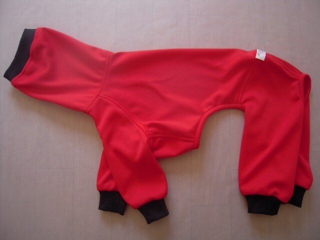 犬服 フルスーツ 赤49cmの画像1枚目