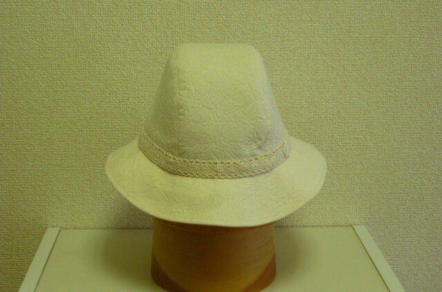 白地 3枚はぎクロシェの画像1枚目