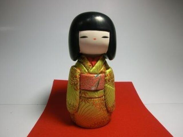 こけし 木目込み おぼこ娘の画像1枚目