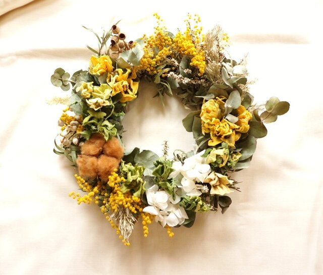 yellow×green wreathの画像1枚目