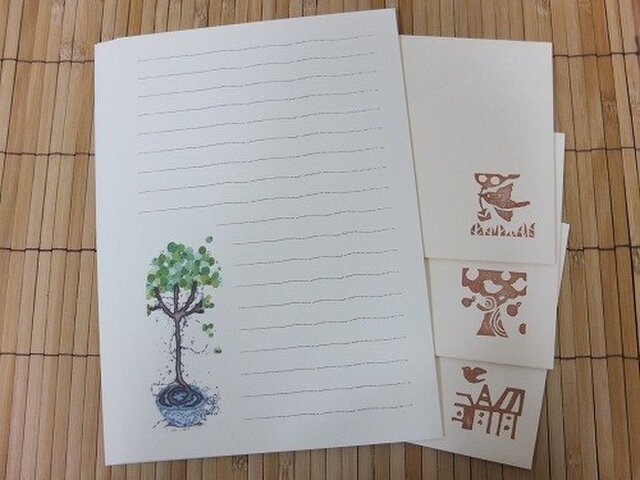 レターセット treeの画像1枚目