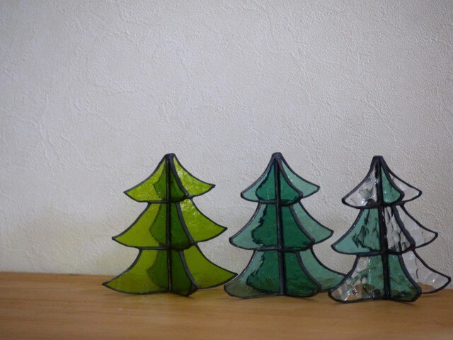 再販 ステンドグラス クリスマスツリー 2 Iichi ハンドメイド クラフト作品 手仕事品の通販