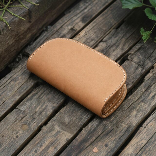 本革手縫いのシンプル長財布【受注製作】 | iichi 日々の暮らしを