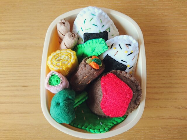 《受注制作》フェルト弁当の画像1枚目