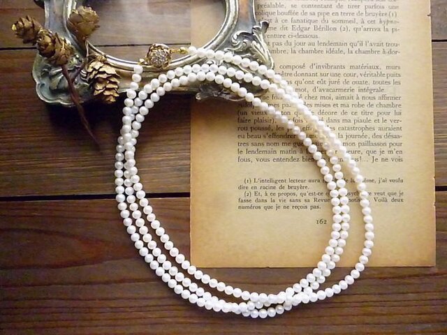 Pearls 3 Way Long Necklaceの画像1枚目