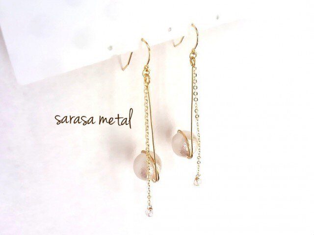 ピアス pearl dropの画像1枚目