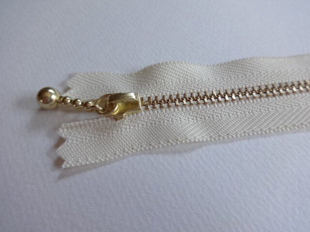 Sold 【素材】(10本)20cmファスナー 玉つきの画像1枚目