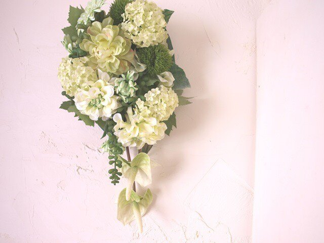爽やかグリーンの壁飾りの画像1枚目