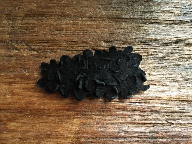 革花のスリーピン Sサイズ ブラックの画像1枚目