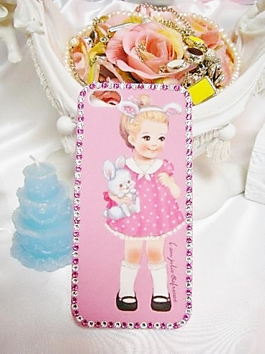 iPhone5・5S対応ケース うさぎガールの画像1枚目