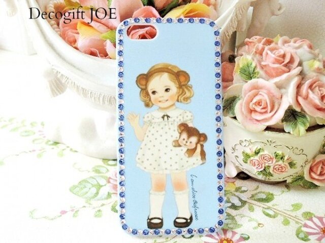 iPhone5・5S対応ケース 大人かわいいサファイヤの画像1枚目