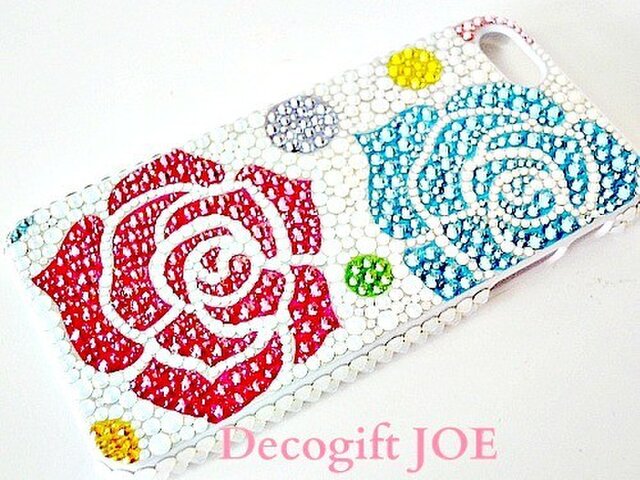 iPhone5・5S対応ケース ローズドットの画像1枚目