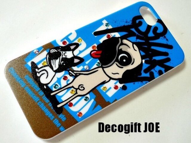 iPhone5・5S対応ケース dog おさんぽの画像1枚目