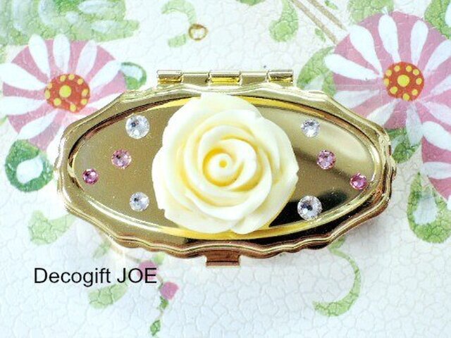 ピルケース スワロフスキーきらきら ローズ(中サイズ)Eの画像1枚目