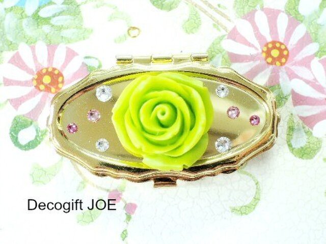 ピルケース スワロフスキーきらきら ローズ(中サイズ)Jの画像1枚目