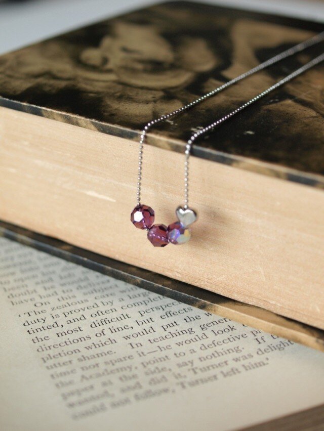 Swarovski のネックレス * アメジスト *の画像1枚目