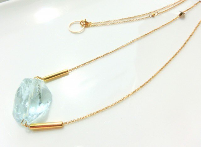 silent blue necklaceの画像1枚目