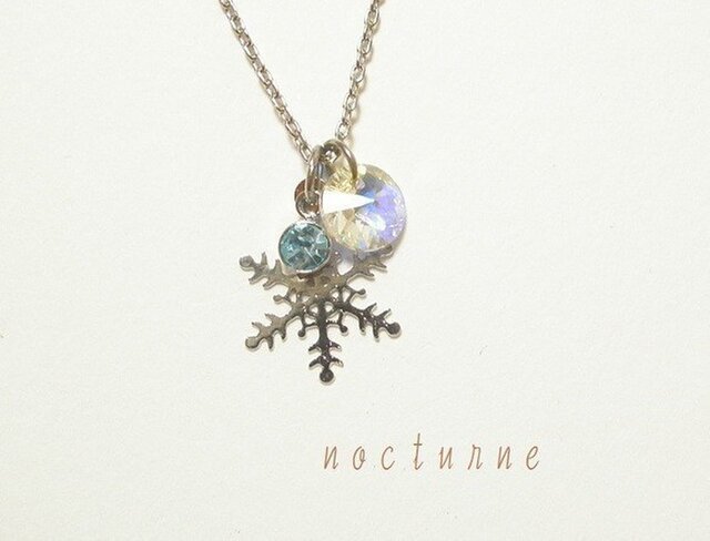雪の結晶のネックレス~silver~の画像1枚目