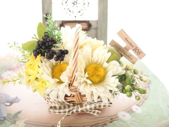 SOLD OUTナチュラルが優しい花かごアップルベリーGの画像1枚目