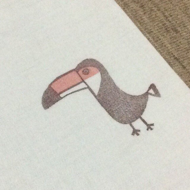 オオハシさん手ぬぐいAの画像1枚目