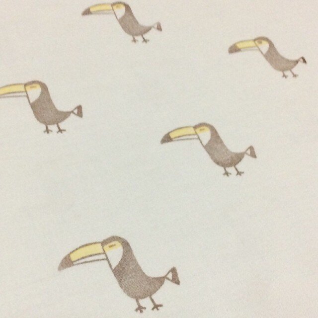 オオハシさん手ぬぐいBの画像1枚目