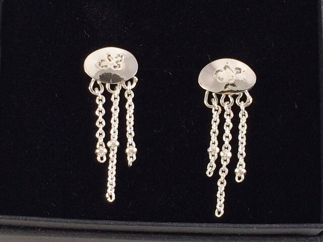 クラゲ◇Silverピアスの画像1枚目