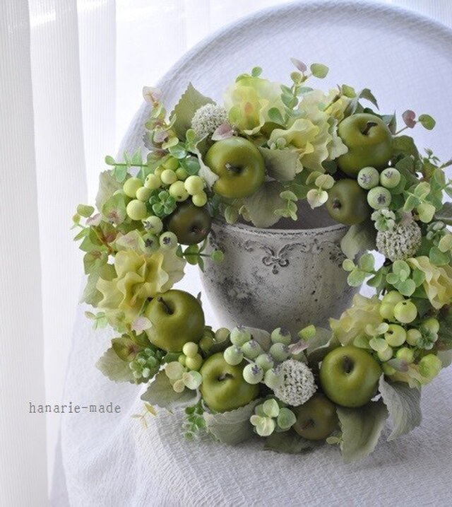 グリーン&グリーンアップル:wreathの画像1枚目