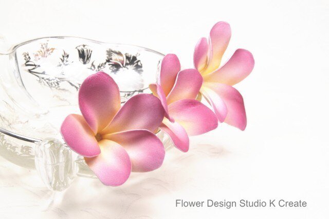 ウェディング＆フラダンスに♡プルメリアのUピン（ピンク:1本