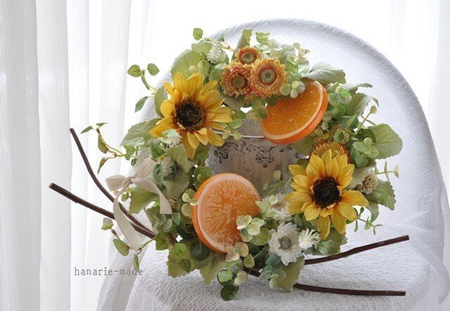 【sold】Vitamin color wreathの画像1枚目