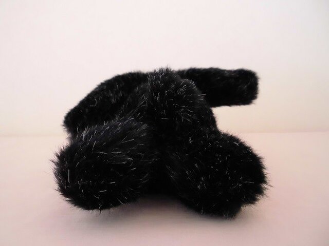 黒いたれ耳うさぎのぬいぐるみ Iichi ハンドメイド クラフト作品 手仕事品の通販