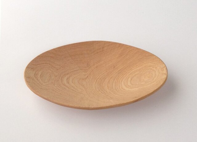 皿　器　無垢　インド製　ヴィンテージ　アンティーク　木製　大型　オーバル型 楕円形の木のお皿 タモ材 オーバル型 | iichi 日々の暮らしを