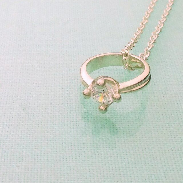 ミルククラウン ベビーリング 選べる誕生石 Iichi ハンドメイド クラフト作品 手仕事品の通販