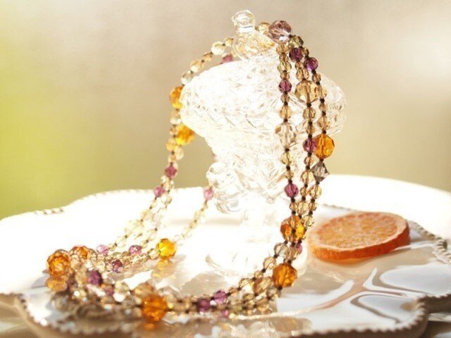 Swarovski * ジューシーカラーネックレス Org.1の画像1枚目