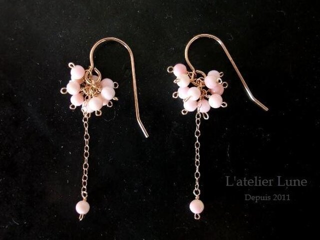 クイーンコンクシェルのピアス | iichi 日々の暮らしを心地よくする